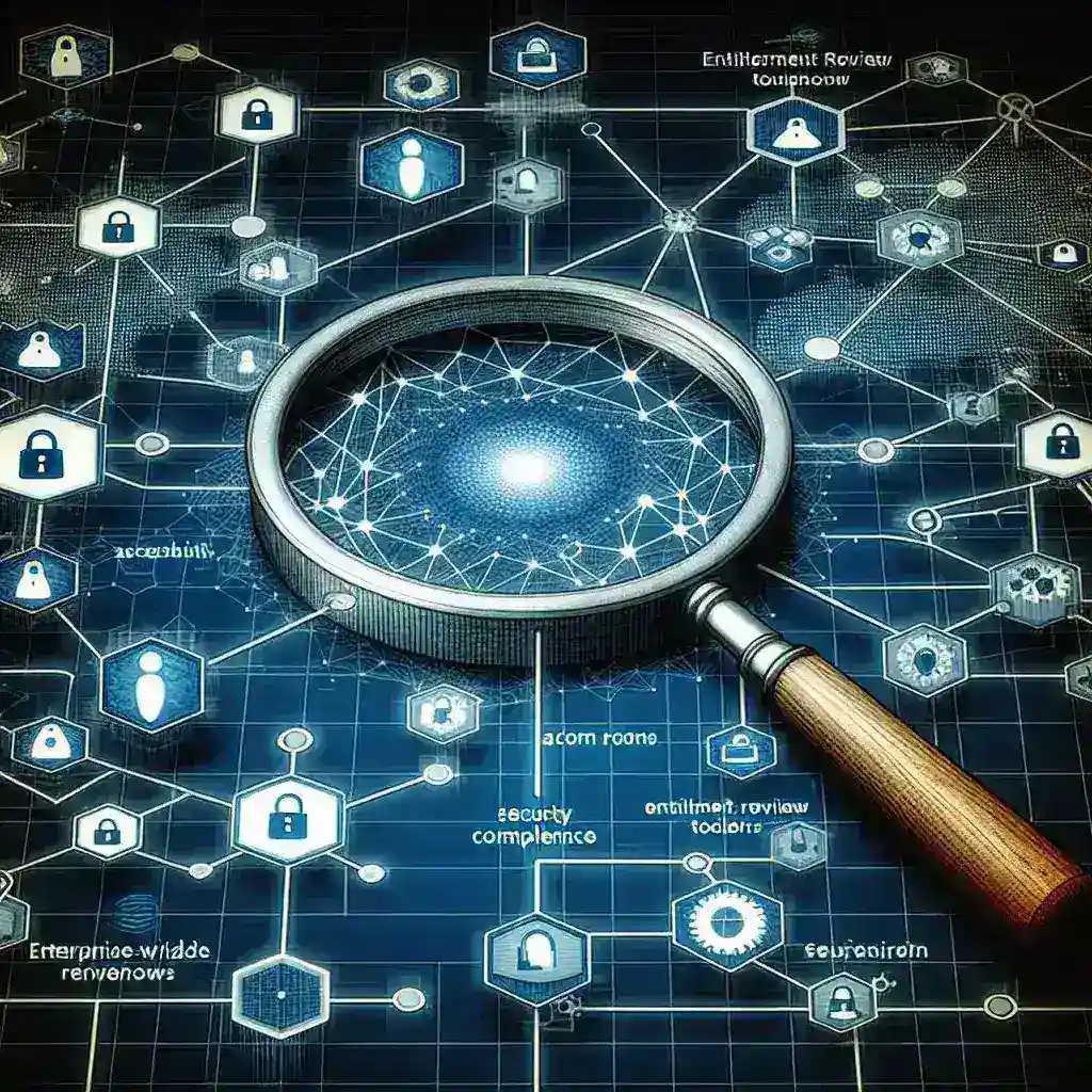 **Alt Text:** "Screenshot of an enterprise entitlement review tool interface showcasing user access permissions, designed for enhancing access management and ensuring security compliance across organizations."