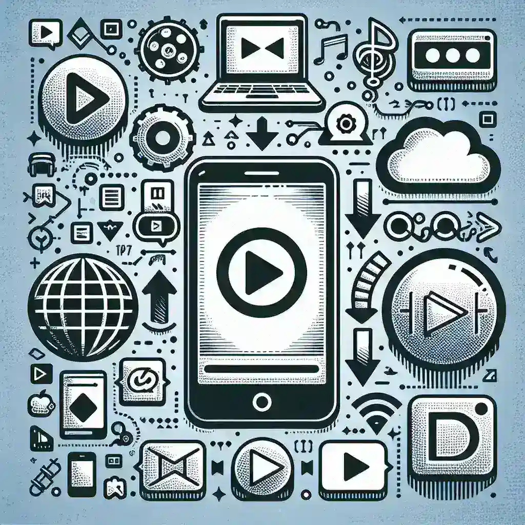 "Person using a TikTok video downloader app on a smartphone to save favorite TikTok videos for offline viewing."